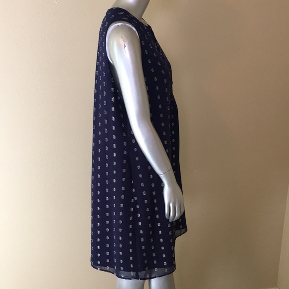 CROWN & IVY | Metallic Clip-Dot Dress - Picture 8 of 12